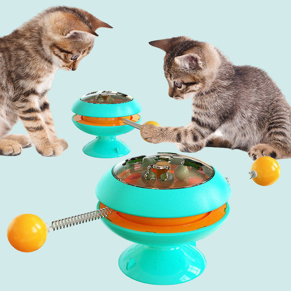 Rotatable Cat Toys Supplies With Catnip Interactive Training Toys For Cats Kitten Cat Accessories Pet Products