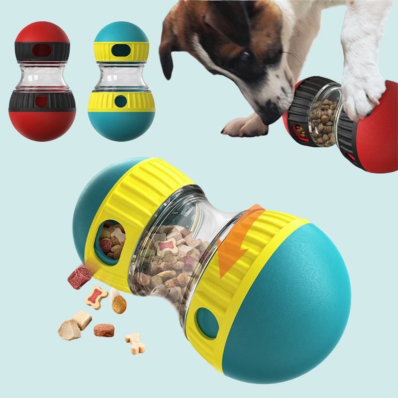 Food Dispensing Dog Toy Tumbler Leaky Food Ball Puzzle Toys Interactive Slowly Feeding Protect Stomach Increase Intelligence Pets Toy Pet Products